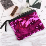 Customized reversible sequin pencil case for school and office Gusta-P007